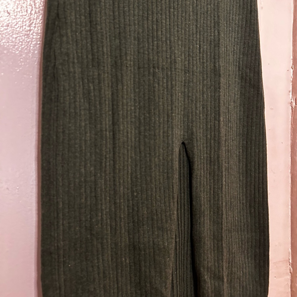 Free People Olive Midi Skirt